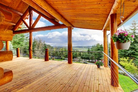 Deck staining