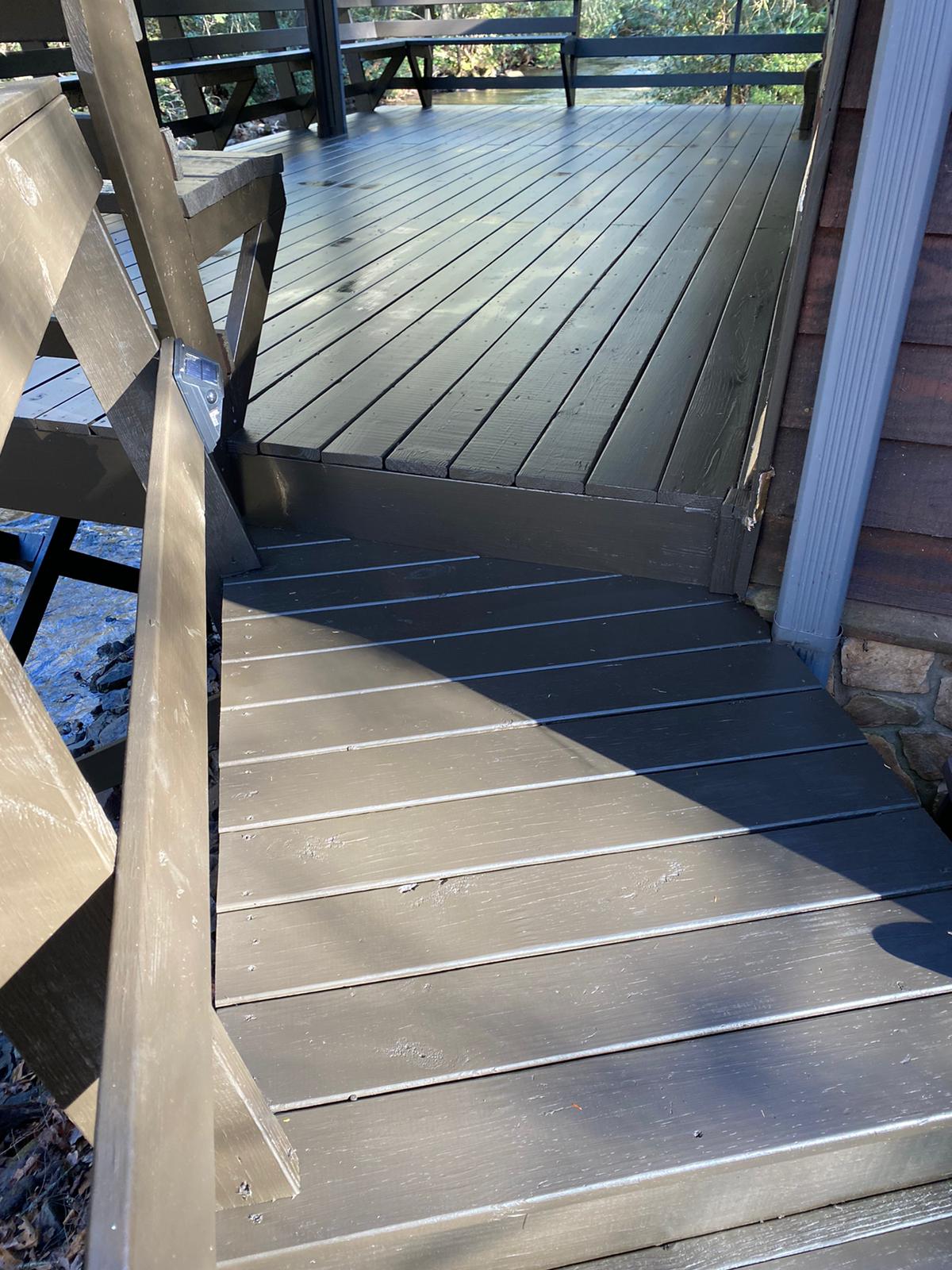 Deck staining enamel